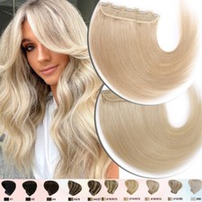 Thick Clip In Human Hair Weft One Piece Real Remy Hair Extensions/Half Full Head
