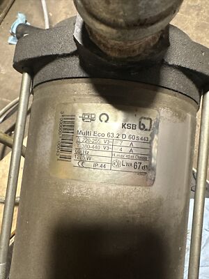 Pump - KSB Multi Eco 63.2 D - 220 - 255 V And 380 - 400 V, 3 Phase