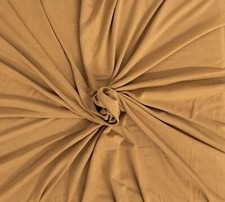 Stretchy Jersey Knit Bamboo Spandex Fabric by the Yard Camel 7/22