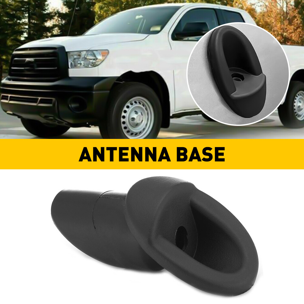 Antenna Bezel Ornament For 07-13 Toyota Tundra Black Manual Mounted Fender Base
