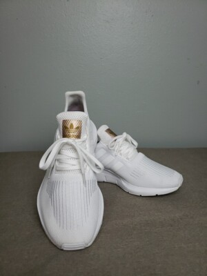 Adidas Swift Run EG9492 White Low Top Lace Up Running Shoes Womens Size 10 