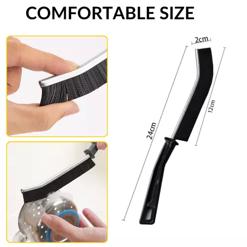Hard Bristle Crevice Cleaning Brush Gap Cleaning Tool For Kitchen Bathroom - Picture 2 of 10