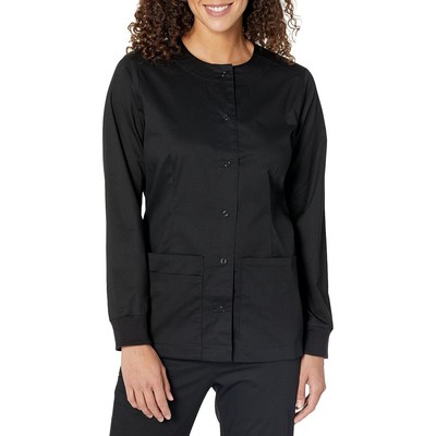 NWT Amazon Essentials Women's Scrub Snap Jacket Size Large 
