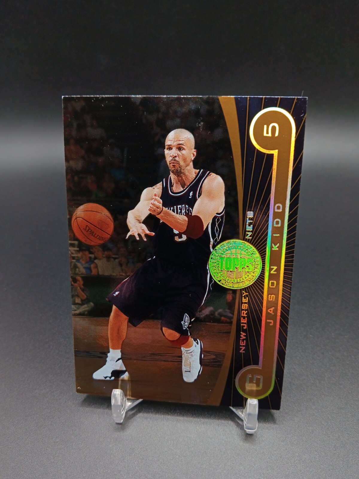2005 06 Topps prima fila arcobaleno oro 325 Jason Kidd #43 Reti in maglia nuova HOF