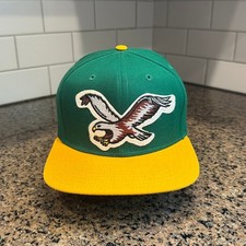 Vtg 90s Philadelphia Eagles Hat New Era Pro Model Snapback Made in US Deadstock