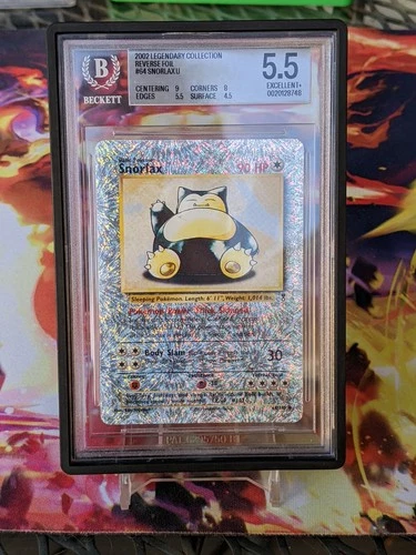 Pokemon Legendary Collection Reverse Holo Snorlax #64/110 BGS 5.5 EXCELLENT+