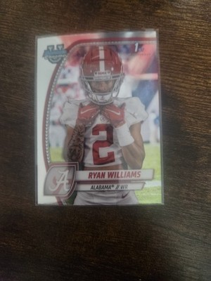 2024 bowman chrome U 1st ryan williams