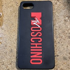 MTV Moschino X H&M Custodia iPhone in Gomma Nera 6, 7, 8
