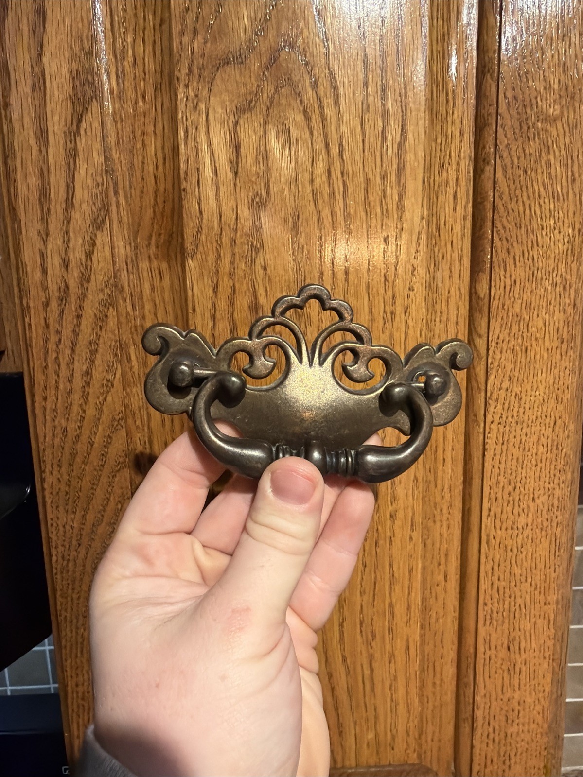 Vintage Brass Dresser Drawer Pulls A 1109 2 Single