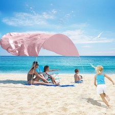 Beach Sun Shade Canopy,Beach Pop up Tent Sun Shade Sail for 8 People,Relying ...