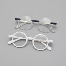 Round Acetate Eyeglass Frame Retro Men Women Fashion Classic Personality