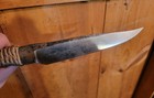 New Handmade Hand Forged USA "Brut de Forge" Railroad Track Full Tang BowieKnife — photo 9