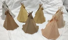 1960's Marx Fort Apache & Western Playset Indian Tepees Group of 7