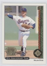 1999 Upper Deck 10th Anniversary Team Nolan Ryan #X9 HOF 1f0