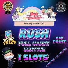 HELLO KITTY Partners 1x SLOTS ??RUSH ?? Monopo_Ly Go ??Full Carry 80k Point??