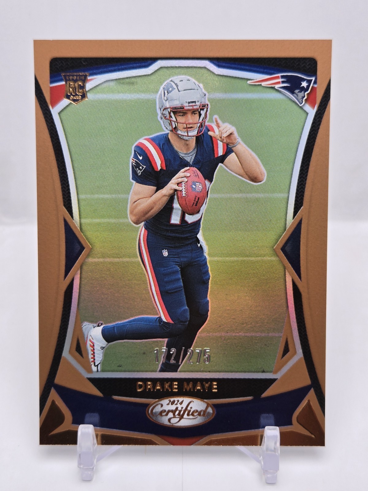 2024 Panini Certified Drake Maye #103 Bronze Mirror /275 RC