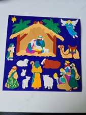 Nativity Scene Vintage Mrs. Grossman's Large Sticker Sheet