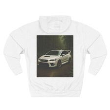 White Subaru WRX STI Forest Photo Hoodie  STI born to rally sweatshirt