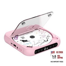 CD Player Portable with Dual Stereo Speakers, Rechargeable Portable CD Player