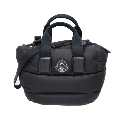 Moncler MINI CARADOC Shoulder Bag J109B5L00018 Nylon Black Strap #KN1576