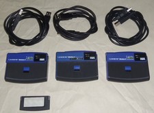 Linksys WUSB54G v4 x2  WUSB54GS v2 x1 - Lot of 3 USB Wireless G Wi-Fi Adapters