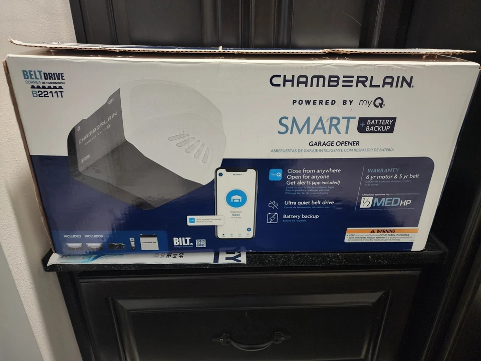 41A5250 Garage Door Openers Belt Replacement Liftmaster Chamberlain 7FT Height - Image 3 of 3