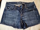American Eagle Outfitters Jean Shorts Size 0 Stretch Blue Wash Euc — photo 1
