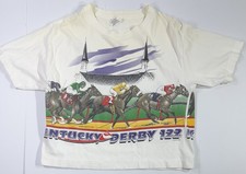 Vintage 90s Kentucky Derby 122 T Shirt 1995 Churchill Downs Horse Racing L