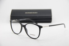 NEW BURBERRY B 2128 3001 BLACK SILVER AUTHENTIC EYEGLASSES 52-16
