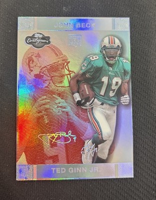 2007 Topps Co-Signers Silver John Beck, Ted Ginn Jr. RC #82 /150 Dolphins