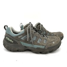 Oboz Women's Grey Sawtooth X Low B-Dry Leather Sneakers Size 10