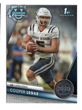 Cooper Legas 168 2023 Bowman University Chrome Utah State Aggies Card