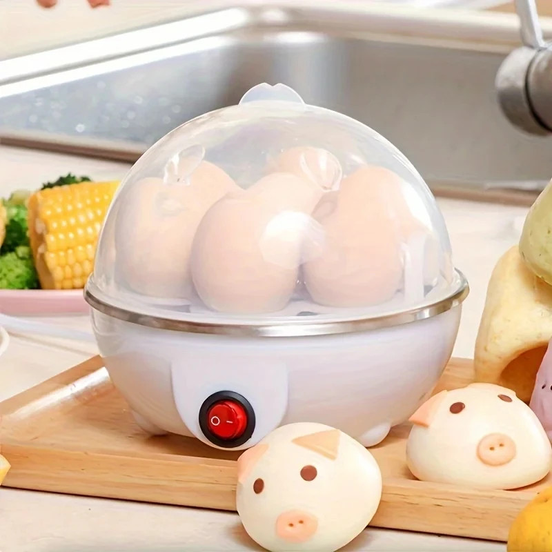Egg Cooker Automatic Power Off Home 7 Eggs Multi-Functional Steamed Egg Custard