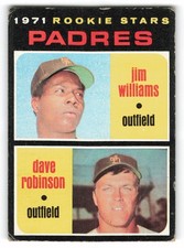 1971 Topps #262 Padres 1971 Rookie Stars (Jim Williams / Dave Robinson)