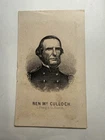 1860's Civil War General Ben McCulloch CDV Cabinet Card L. Prang & Co., Boston