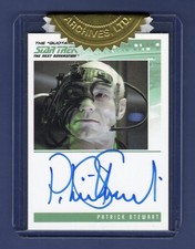 Star Trek The Complete TNG Series 1 Autograph Patrick Stewart as Locutus of Borg
