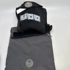 trtl Travel Pillow Black Fleece Flying Airplane Neck Shoulder Support