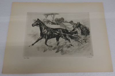 R H Palenske  Dan Patch  Harness Racing Talio-Chrome Etching Print 16x12