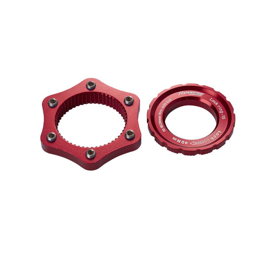 Red Center Lock to 6-Bolt Rotor Adapter for Hubs Machined Aluminum 6290₽