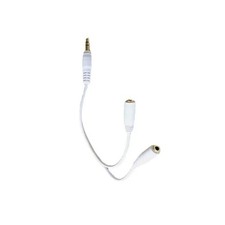 3.5mm AUX Audio Mic Splitter 1 Male to 2 Female Gold Plated Headphone Cable