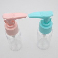 Reusable Assorted Color 4Pcs Press Pump Soap Bottles for Easy Storage