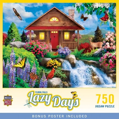 MasterPieces - Lazy Days - Floral Falls 750 Piece Jigsaw Puzzle