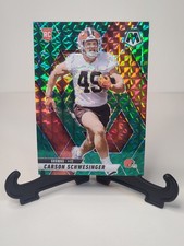 2025 Panini Mosaic - Rookies Carson Schwesinger #371 Green Mosaic Prizm (RC)