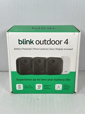 Blink Outdoor 4 Wireless Smart Security Camera, 2 Year Battery Life, 1080p - NEW
