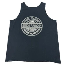 Vintage Mr Zogs Sex Wax Tank Top Shirt Surf Surfing Y2K Mens Large 20.5x27.5