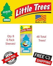 Little Trees 60324 Caribbean Colada Hanging Air Freshener for Car/Home 48 Pack 