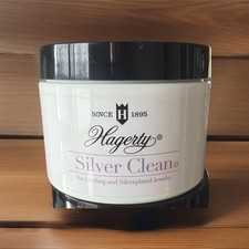 HAGERTY Sterling Silver Jewelry Cleaner Wide Jar Basket 925  7fl oz USA