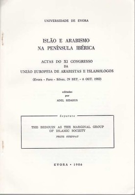 The Bedouin as the Marginal Group of Islamic Society. Sonderdruck aus: Islao e A