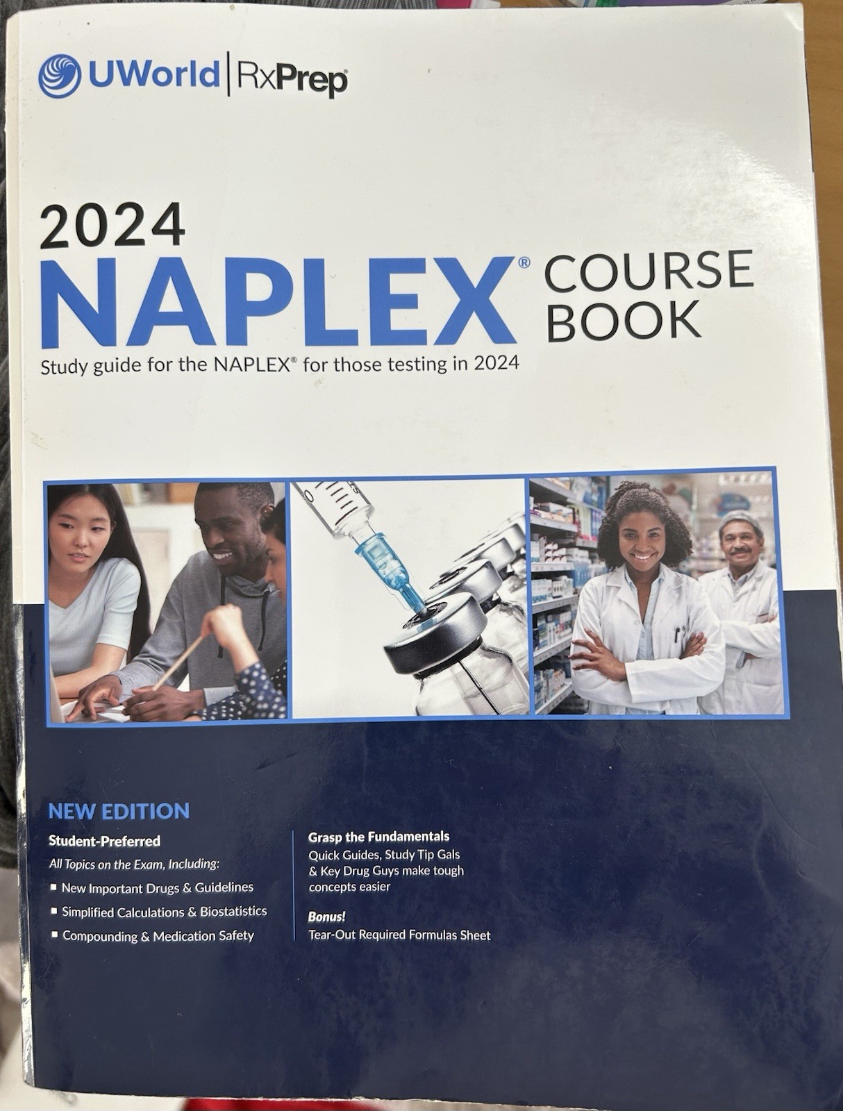 Uworld Rxprep'S 2024 Naplex Course Book Pharmacist Licensure Exam Preparation
