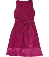 Ralph Lauren Womens Ruffle-Trim Surplice A-line Dress, dahila, 6